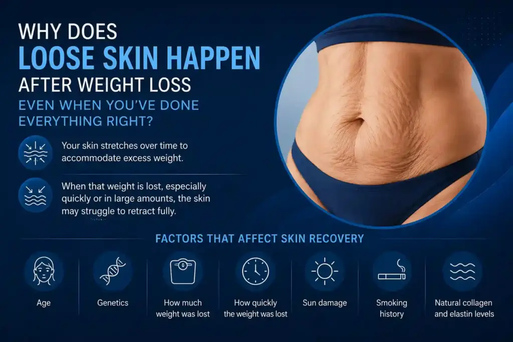 Why Does Loose Skin Happen After Weight Loss Even When You’ve Done Everything Right Acton?